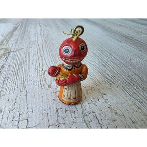 Dept 56 polliwoggs mini pumpkin mom ornament baby Jack O'Lantern Halloween shabb